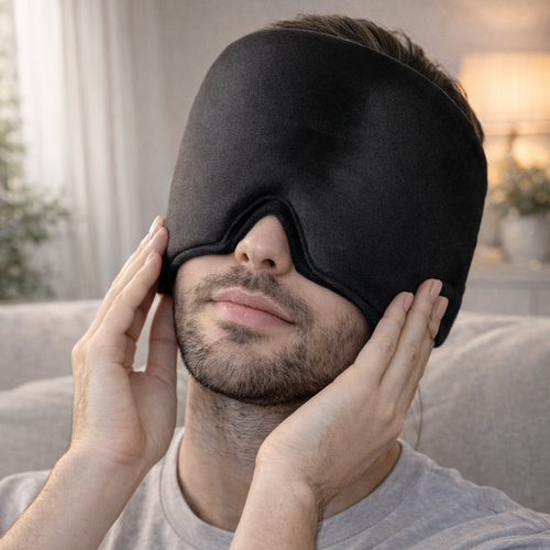 Migraine Relief Cap – Reusable Hot & Cold Gel Therapy Wrap | Soothing Ice Headache Hat for Stress, Sinus, Puffy Eyes & Migraine Relief