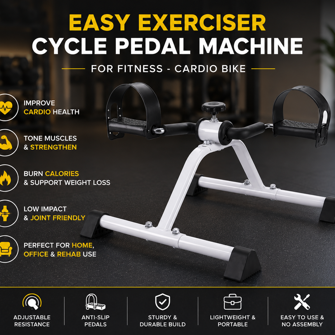 Easy Exerciser Cardio Pedal Machine
