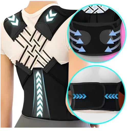 Customizable shoulder and back posture correction with camel straps, body shape correction for adults, male and female back support