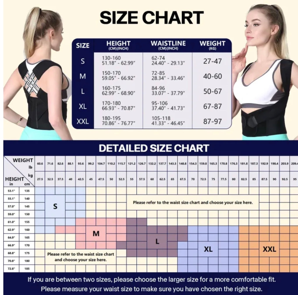 Customizable shoulder and back posture correction with camel straps, body shape correction for adults, male and female back support